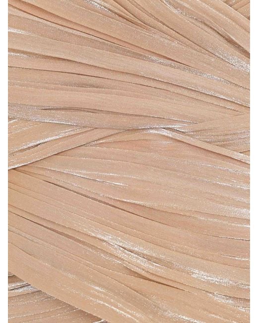 Costarellos Natural Mermaid Maxi Dress