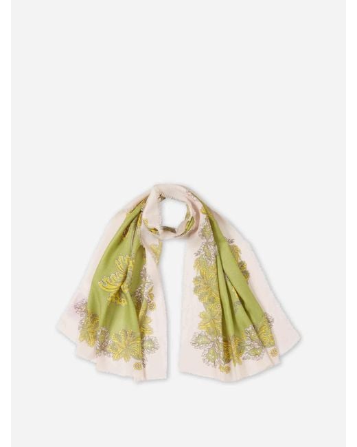 LaDoubleJ Metallic Printed Silk Scarf