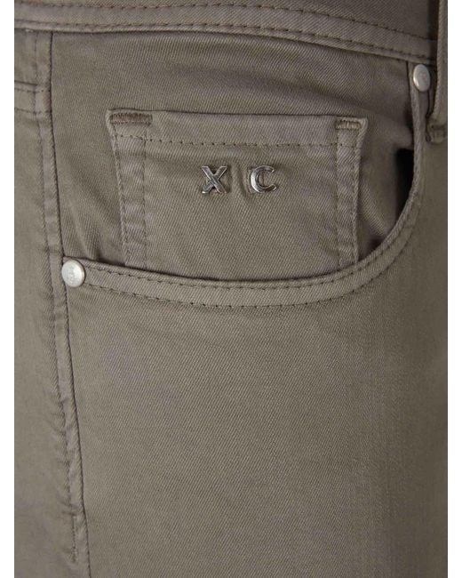 Tramarossa Gray Slim Cotton Jeans for men