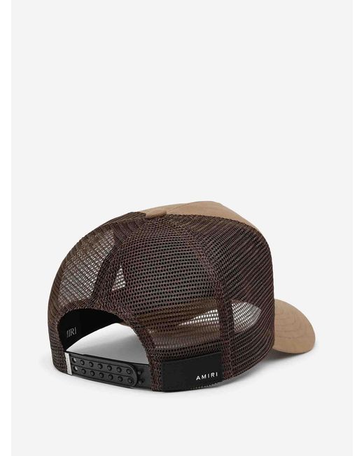 Amiri Brown Cap Detail Panel for men