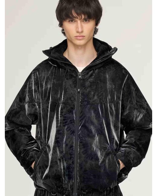 Y-3 Black Y-3 Marble Nylon Windbreaker for men