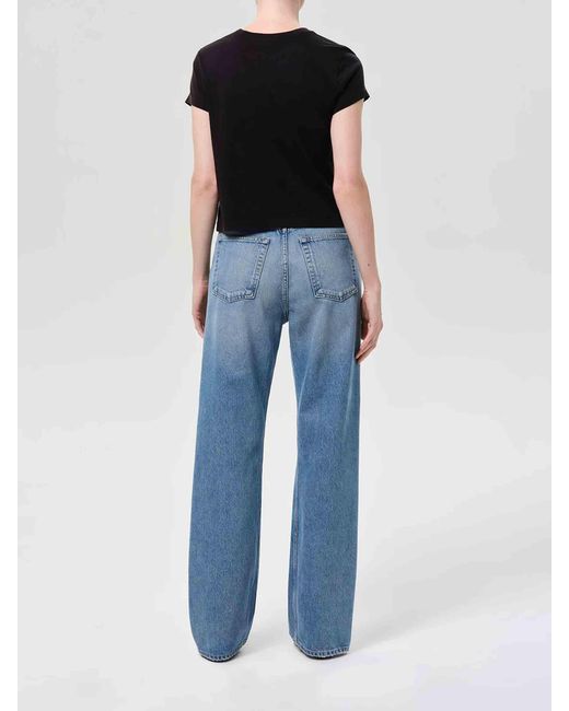 Agolde Blue Straight Jeans