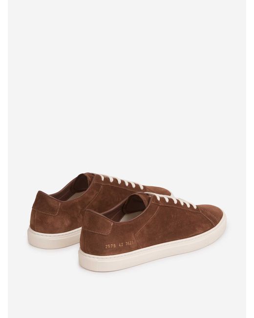Common Projects Brown Sneakers Achilles Low for men