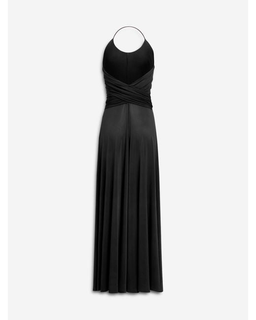 Alaïa Black Maxi Wrap Dress