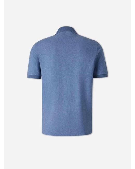 Santa Eulalia Blue Cotton Polo Shirt for men