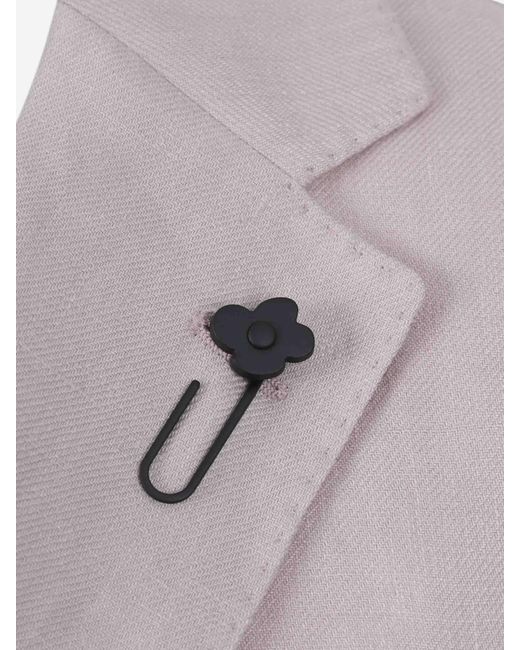 Lardini Gray Straight Wool Suit for men