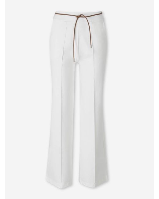 Herno White Dense Rome Trousers