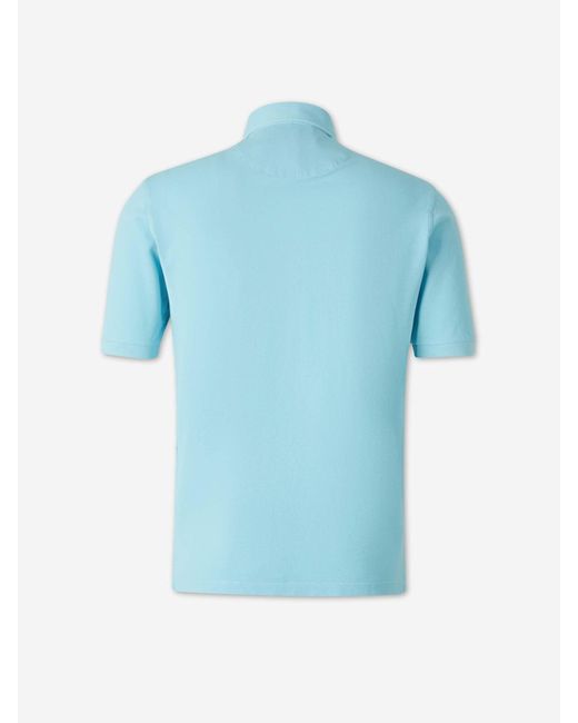 Santa Eulalia Blue Polo Piqué Cotton for men