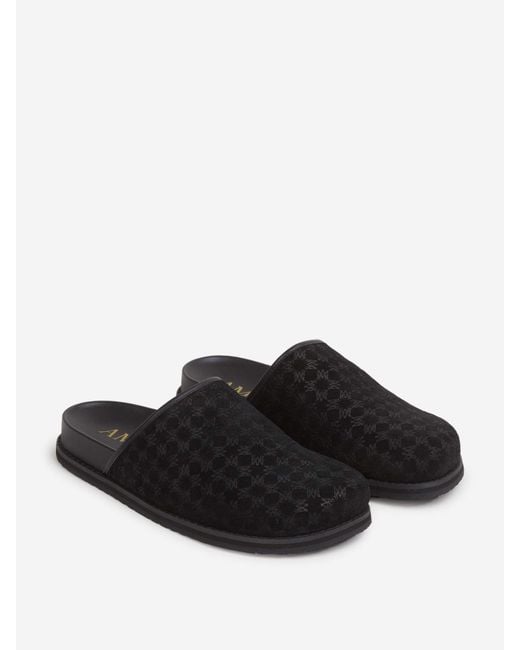 Amiri Black Monogram Clogs for men