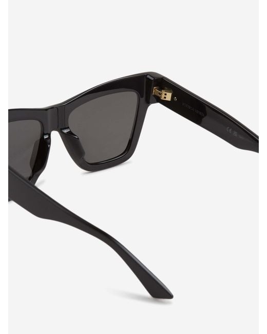 Bottega Veneta Black Cat-Eye Sunglasses