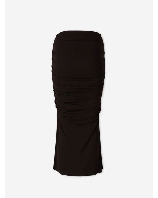 Cult Gaia Black Dany Midi Skirt