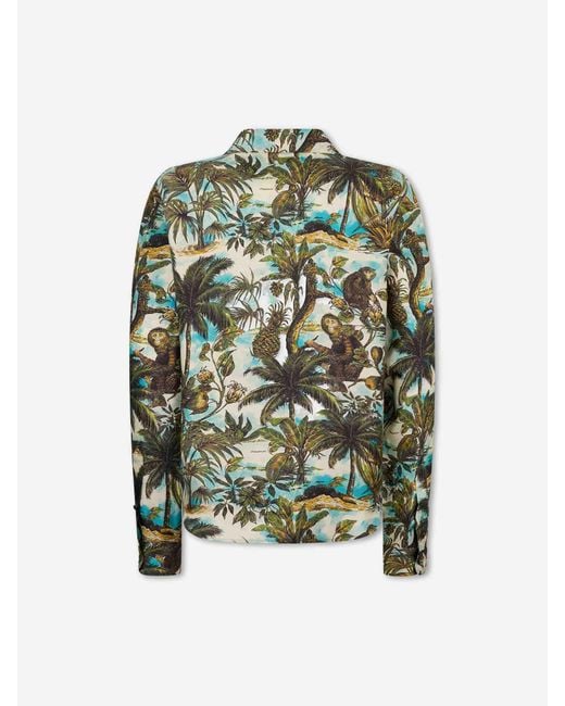 Camisa Monkey Print DSquared² de hombre de color Green