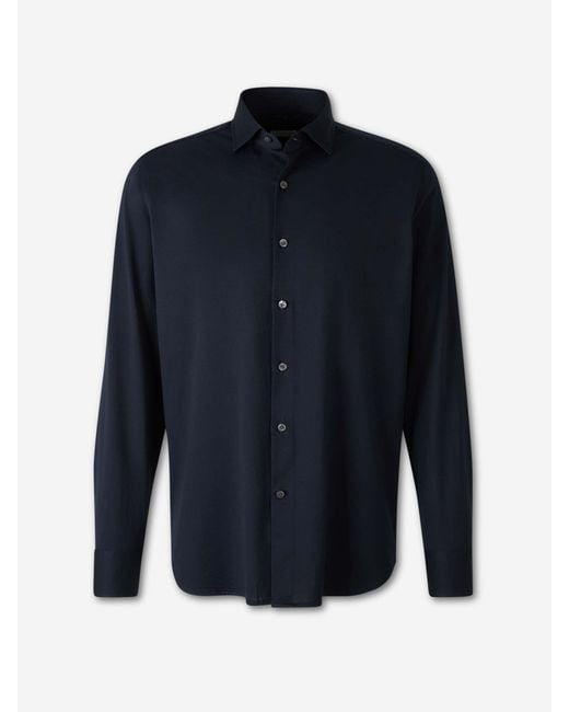 Santa Eulalia Blue Cotton Dress Shirt for men