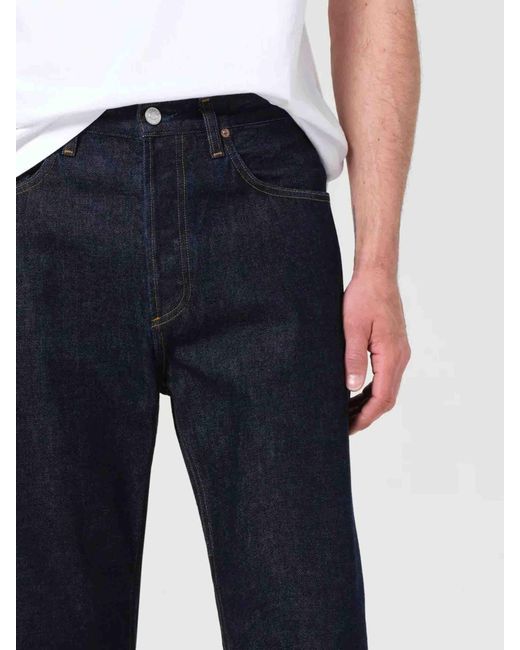 Agolde Blue Magnus Wide Leg Jeans for men