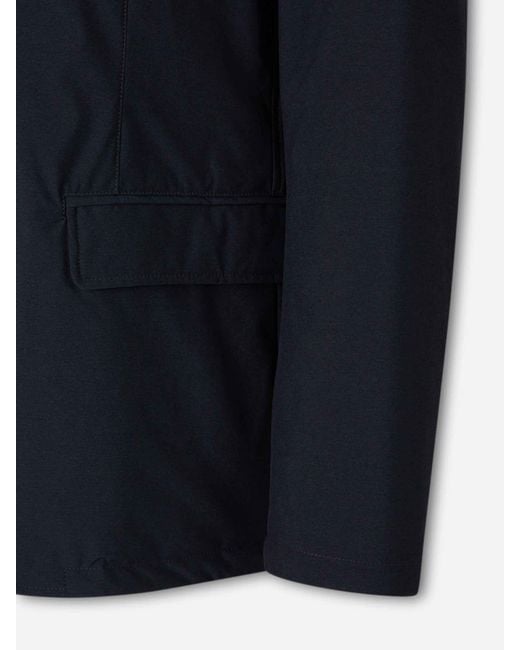 Herno Blue Blazer Efect Coat for men