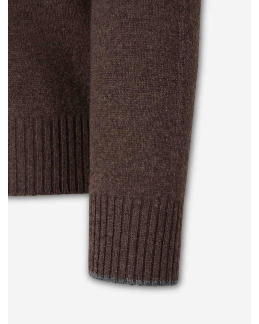 Santa Eulalia Brown Crew Neck Sweater for men