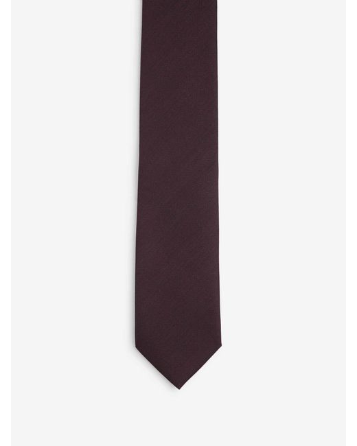 Santa Eulalia Purple Silk Plain Tie for men