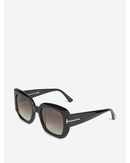 Tom Ford Gray Carla Square Sunglasses