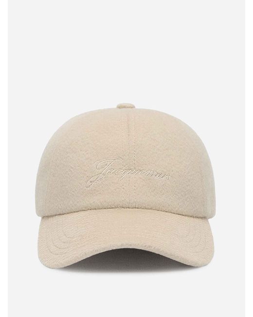 Casquette De Baseball En Cachemire Jacquemus en coloris Natural