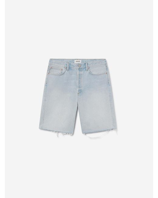 Agolde Blue Anson Bermuda Shorts for men