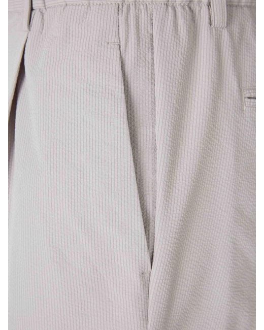 Herno Gray Slim Chino Trousers for men