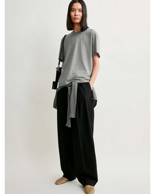 Totême  Gray Short Sleeve T-Shirt