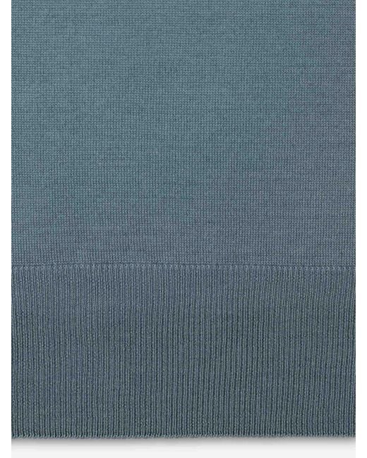 Santa Eulalia Blue Crew Neck Sweater for men