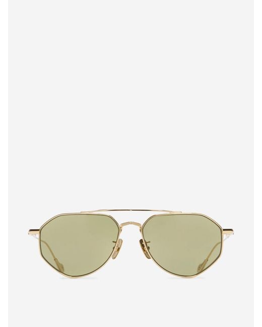 Cutler & Gross Natural Aviator Sunglasses for men