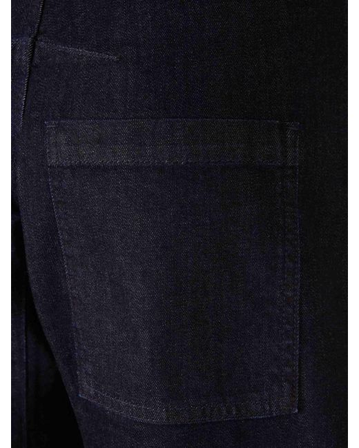 Nili Lotan Blue Shon Wide Leg Jeans