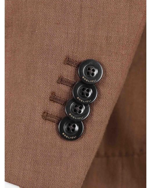 Boglioli Brown Classic Straight American for men
