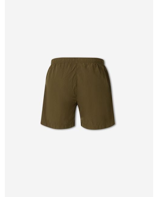 C P Company Green Plain Swimsuit for men