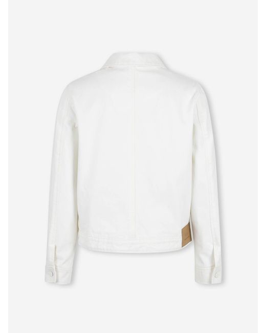 AMI White Zip-Up Jacket for men