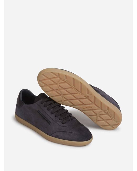Zegna Blue Sports Shoes 232 for men