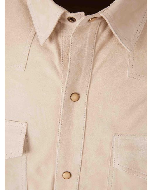 Santa Eulalia Lässige Lederjacke in Natural für Herren