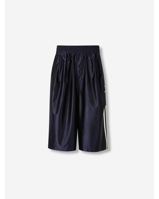 ADIDAS X WILLY CHAVARRIA Blue Dazzle Snap Bermuda Shorts for men