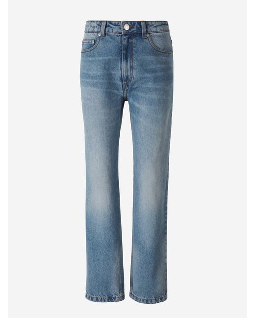 AMI Blue Straight Denim Jeans
