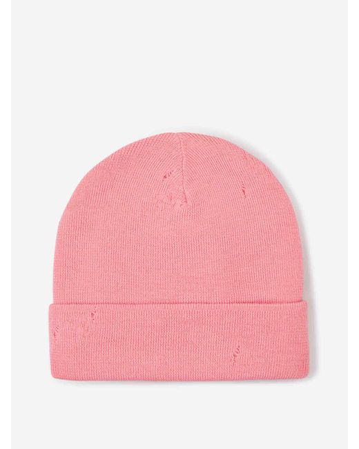 Berretto Con Logo Indossato di Acne in Pink da Uomo