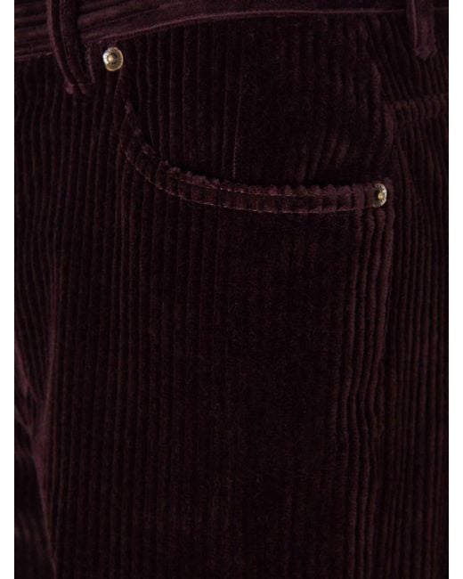 LaDoubleJ Black Flared Corduroy Trousers