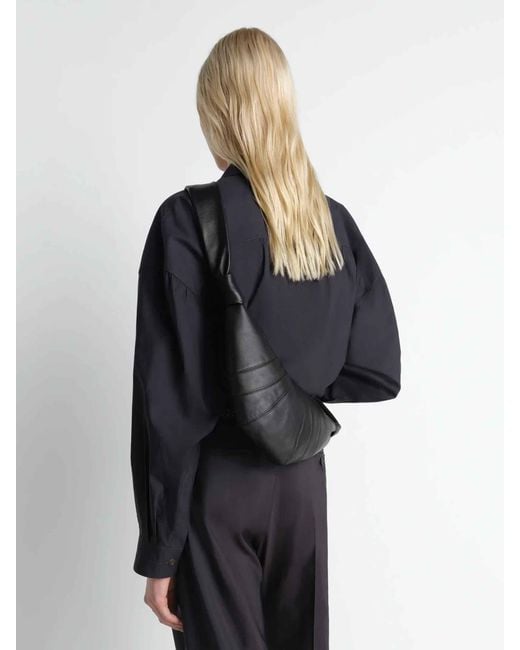 Lemaire Black Small Croissant Bag
