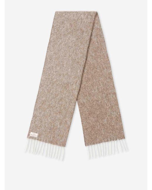 Santa Eulalia White Alpaca Scarf for men