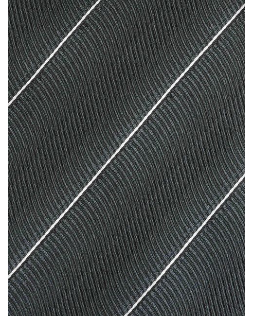 Tom Ford Gray Diagonal Stripe Tie for men