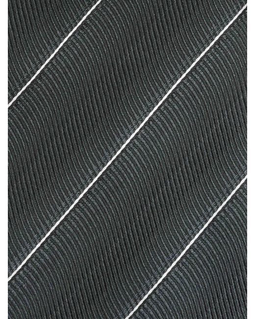 Tom Ford Gray Diagonal Stripe Tie for men