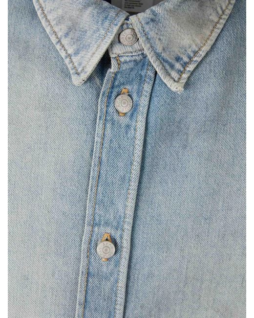 Acne Blue Denim Overshirt for men