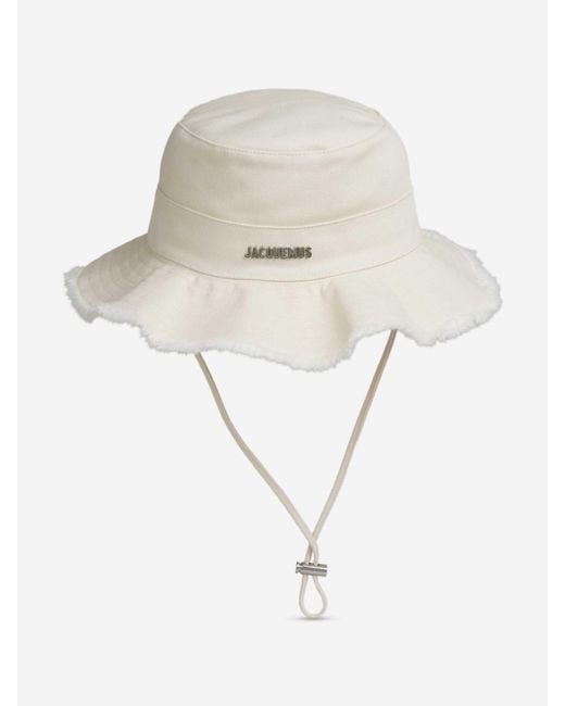 JACQUEMUS LA PLAGE White Artichoke Hat for men