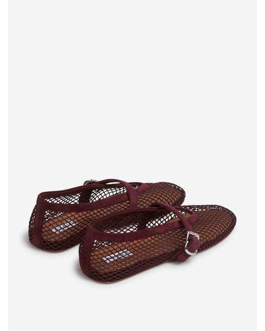 Alaïa White Openwork Flat Ballet Flats