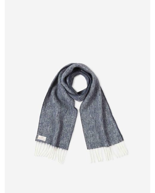Santa Eulalia Blue Alpaca Scarf for men