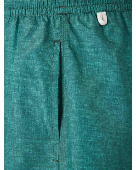 Santa Eulalia Green Plain Swimsuit for men