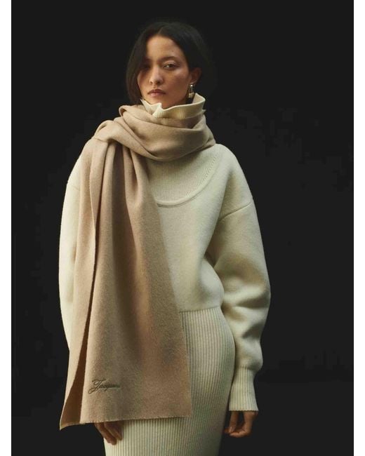 Jacquemus Natural Scarf By