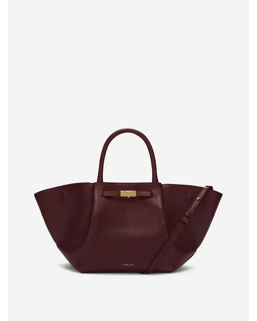 DeMellier London Purple The Midi New York Shoulder Bag