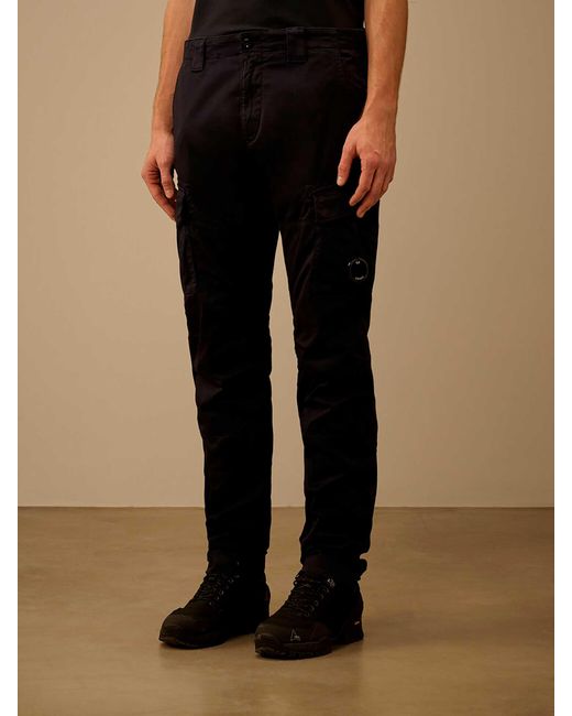 C P Company Blue Slim Cargo Pants for men